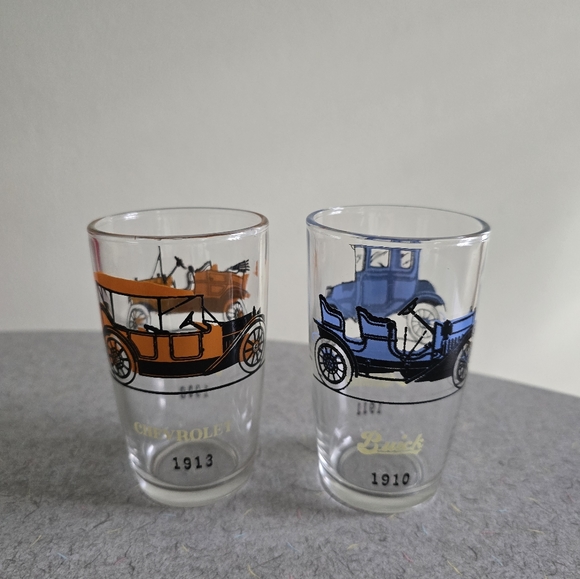 Vintage glasses of classic cars - set of 2 - Picture 3 of 5